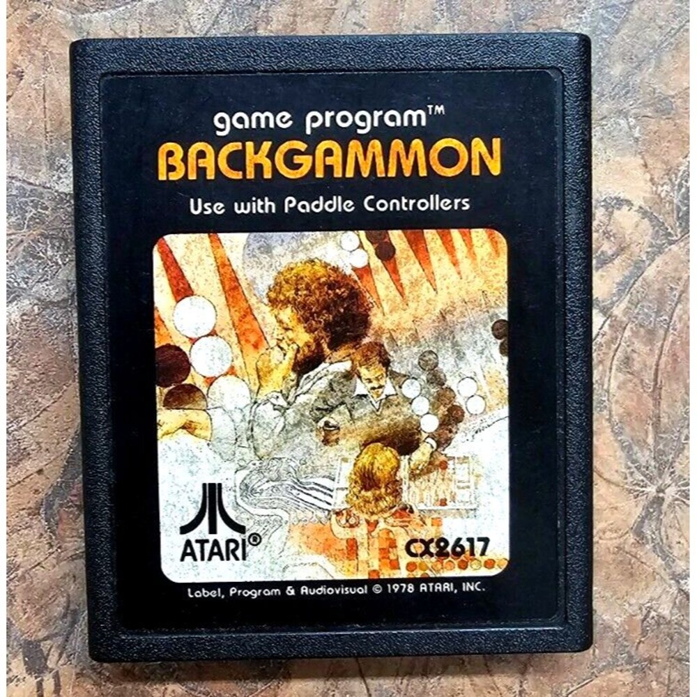 Backgammon - CX2617 - 1978 - ATARI 2600 - Cartridge only!